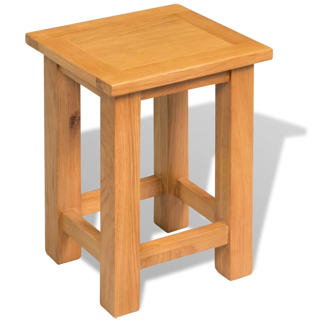 Solid Oak Wood End Tables 2 pcs I31106