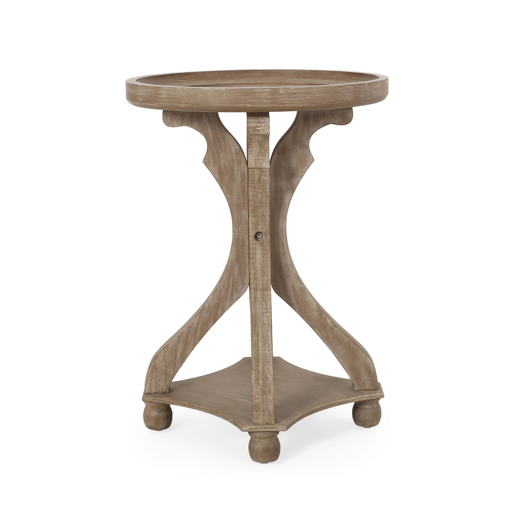 Fir Wood Accent Table S5771