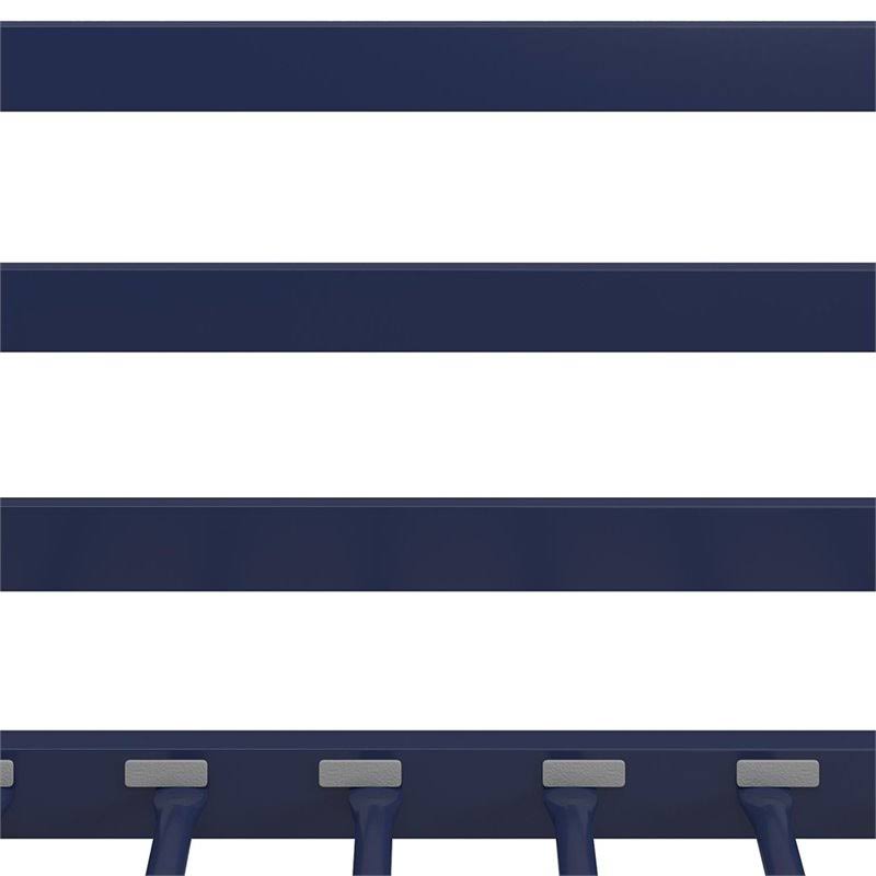 Blue Twin Over Twin Metal Bunk Bed X79187