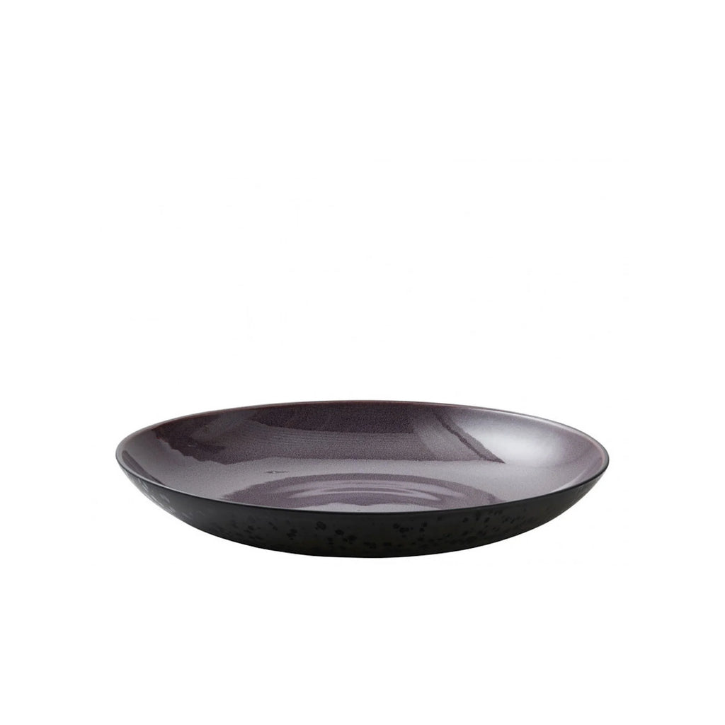 Black Lilac Stoneware Dish W555