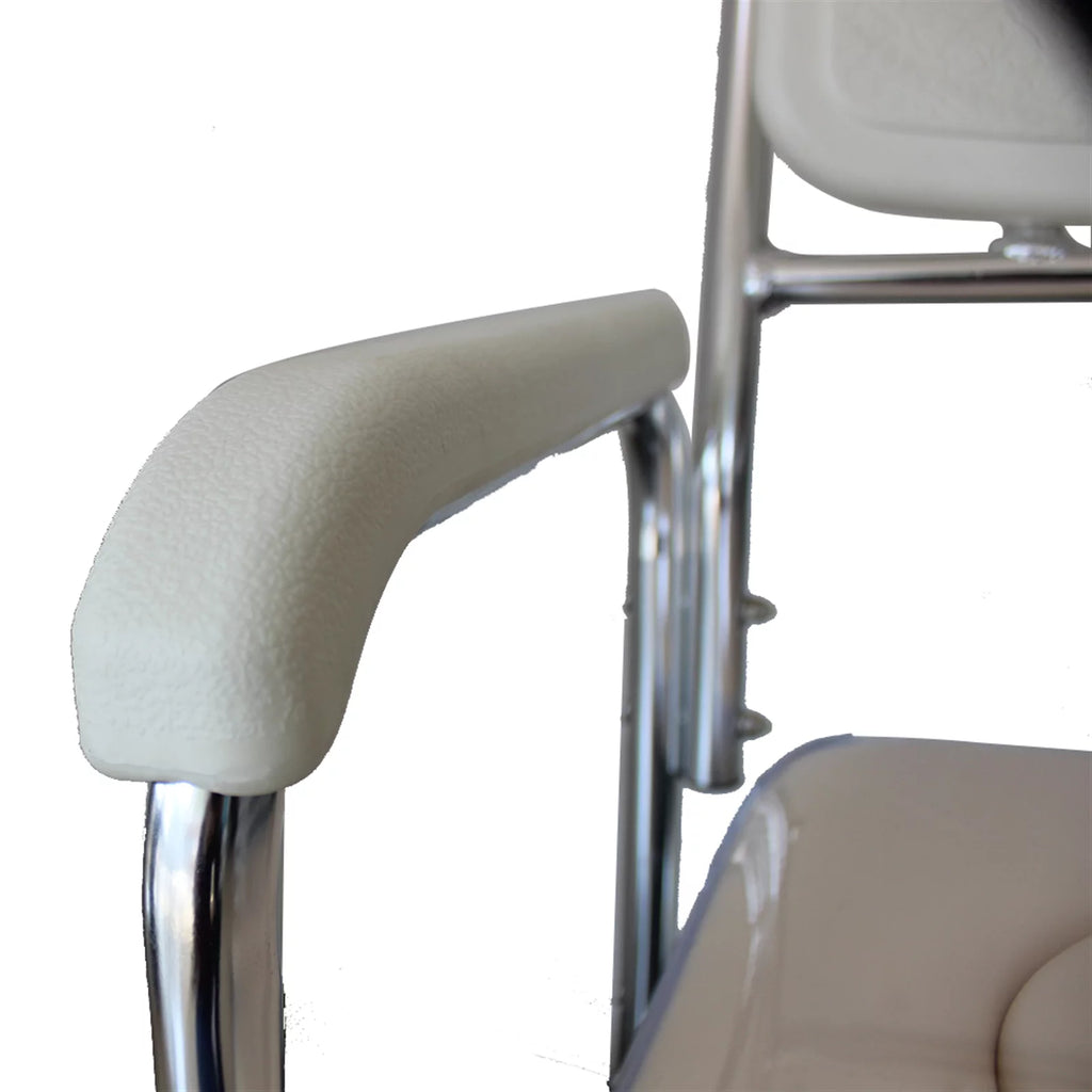 4 in 1 Rolling Shower Commode Chair with Braking Casters Q802881