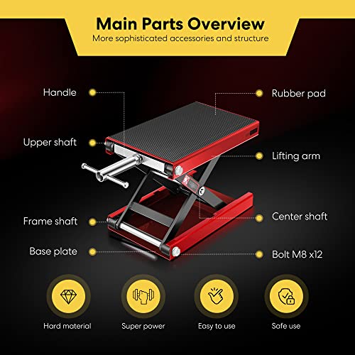 Steel Motorcycle Lift Scissor Jack 1100 LBS Capacity I75234