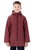 Boys Lightweight Waterproof Hooded Cotton Lined Rain Jacket H1666