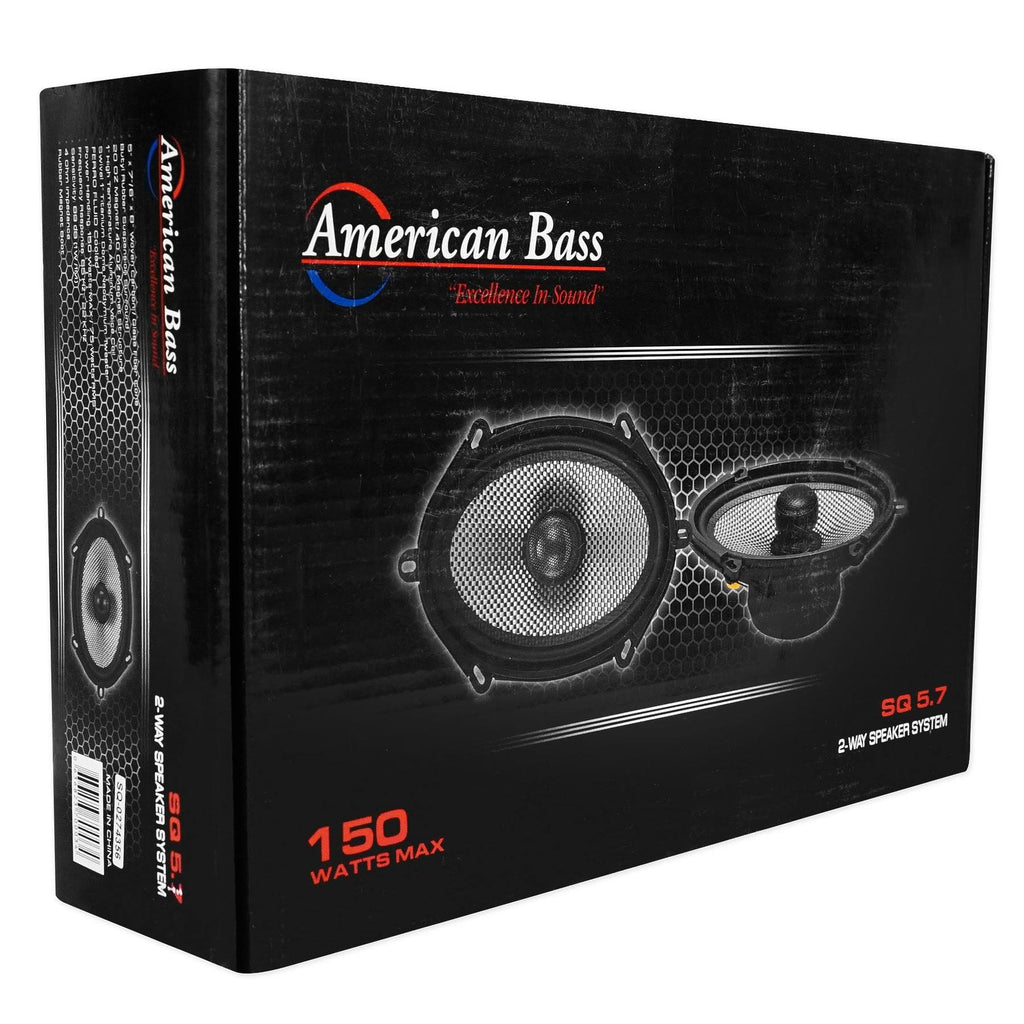 2 Way 150 Watts Max 5x7/6x8 inch Speaker Pair Q126