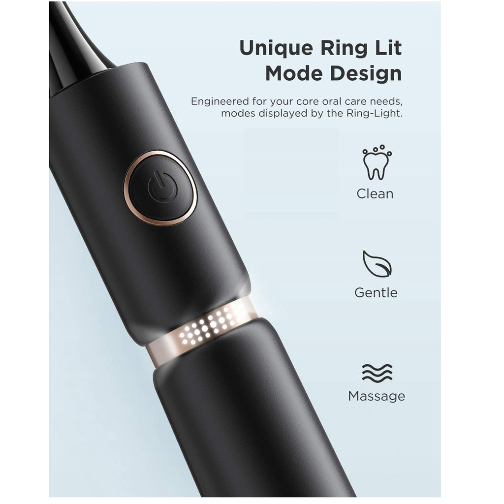 Rechargeable UltraSonic Electric Toothbrush with Travel Case & 8 Brush Heads P822