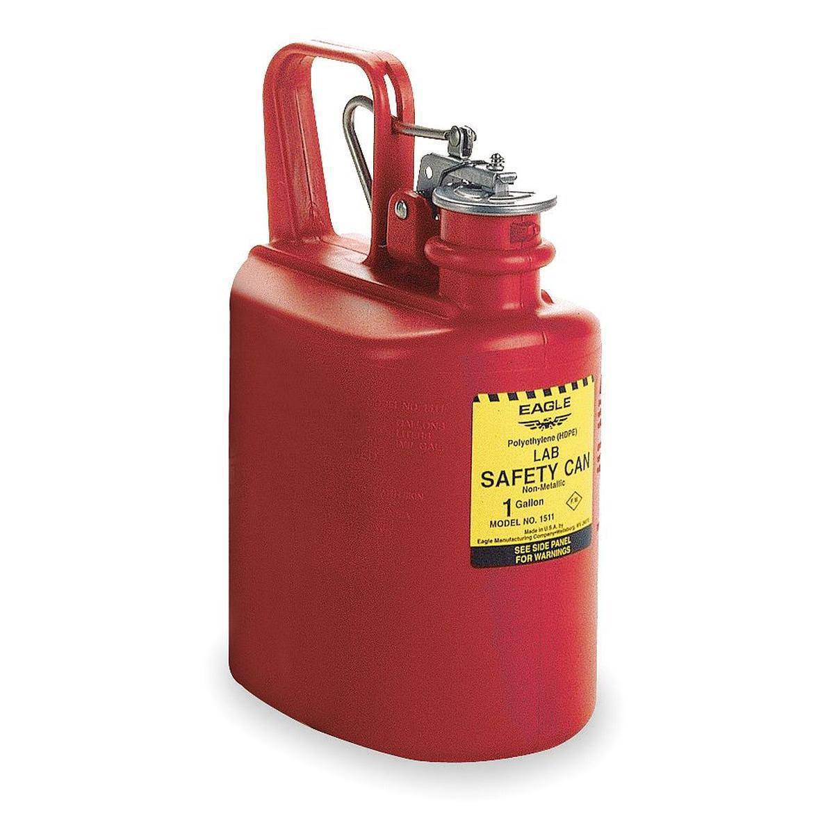 Red Polyethylene Laboratory Safety Can, 1 Gallon M686