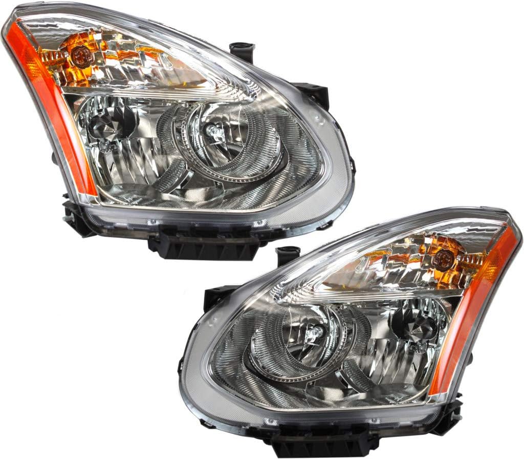 Headlight Assembly for Nissan Rogue 2013 Halogen Pair N5945