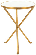 Gold White Accent Table F266