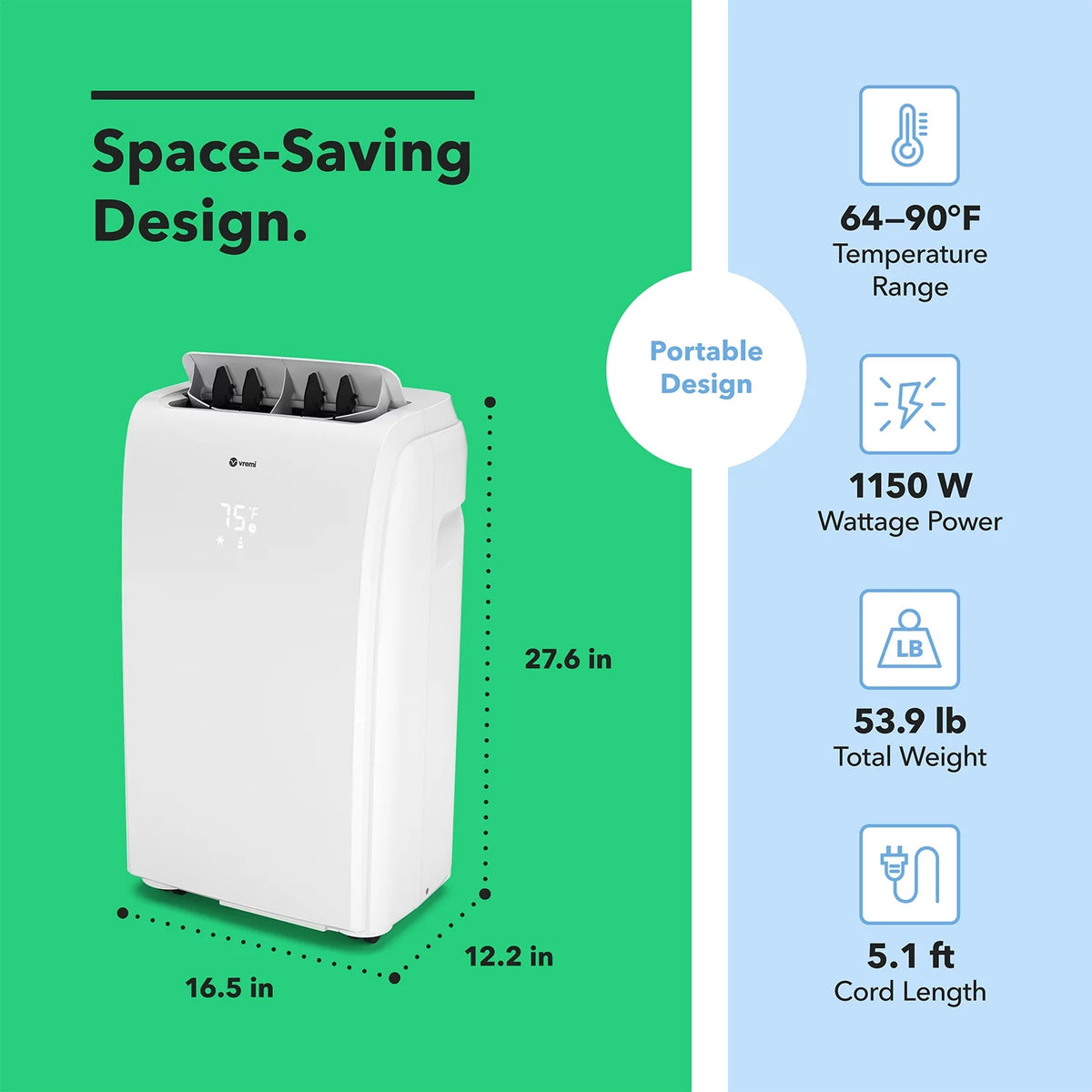 14000 BTU Portable Air Conditioner L4360