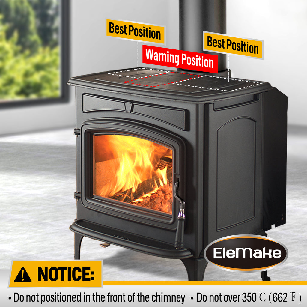 6-Blade Heat Powered Fireplace Fan R946