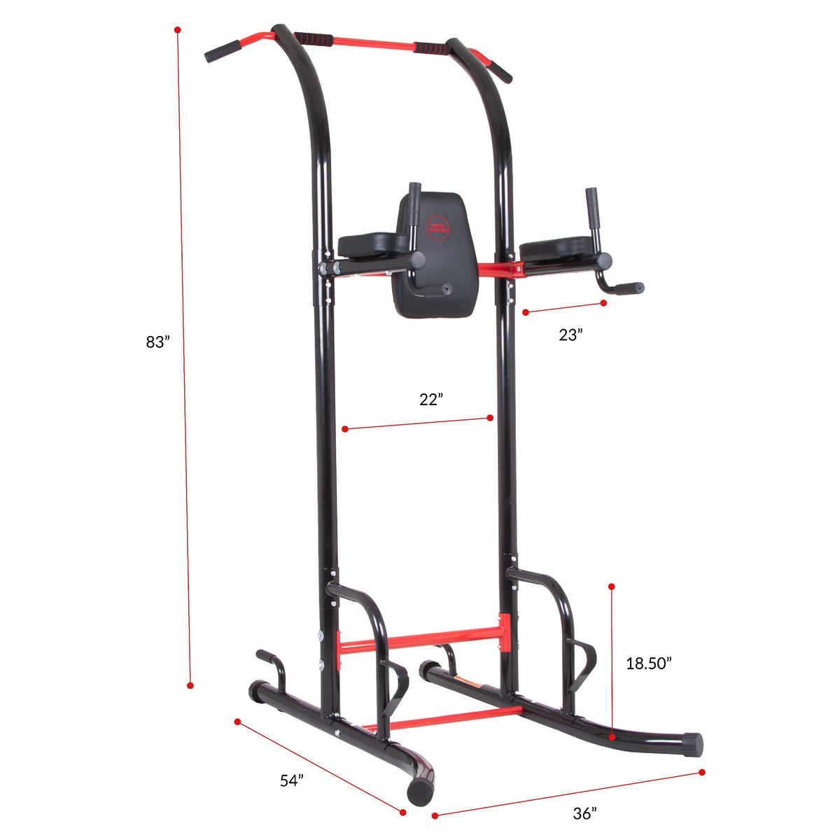 5-Station Power Tower with Pull Up, Push up, Dip Bars F961