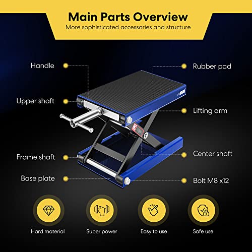 Steel Motorcycle Lift Scissor Jack 1100 LBS Capacity I75234