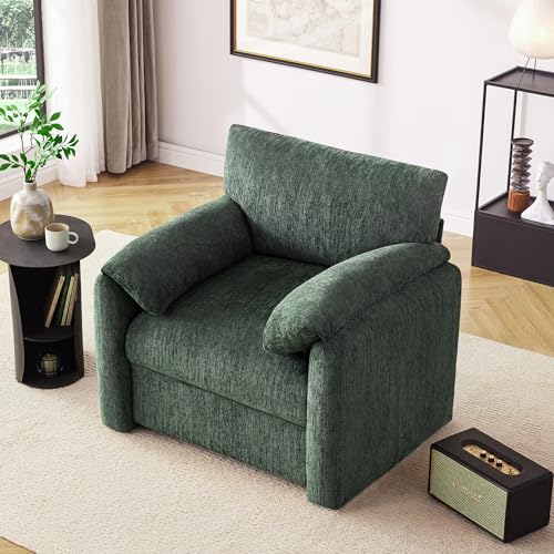 Beige Chenille Oversized Armchair K200