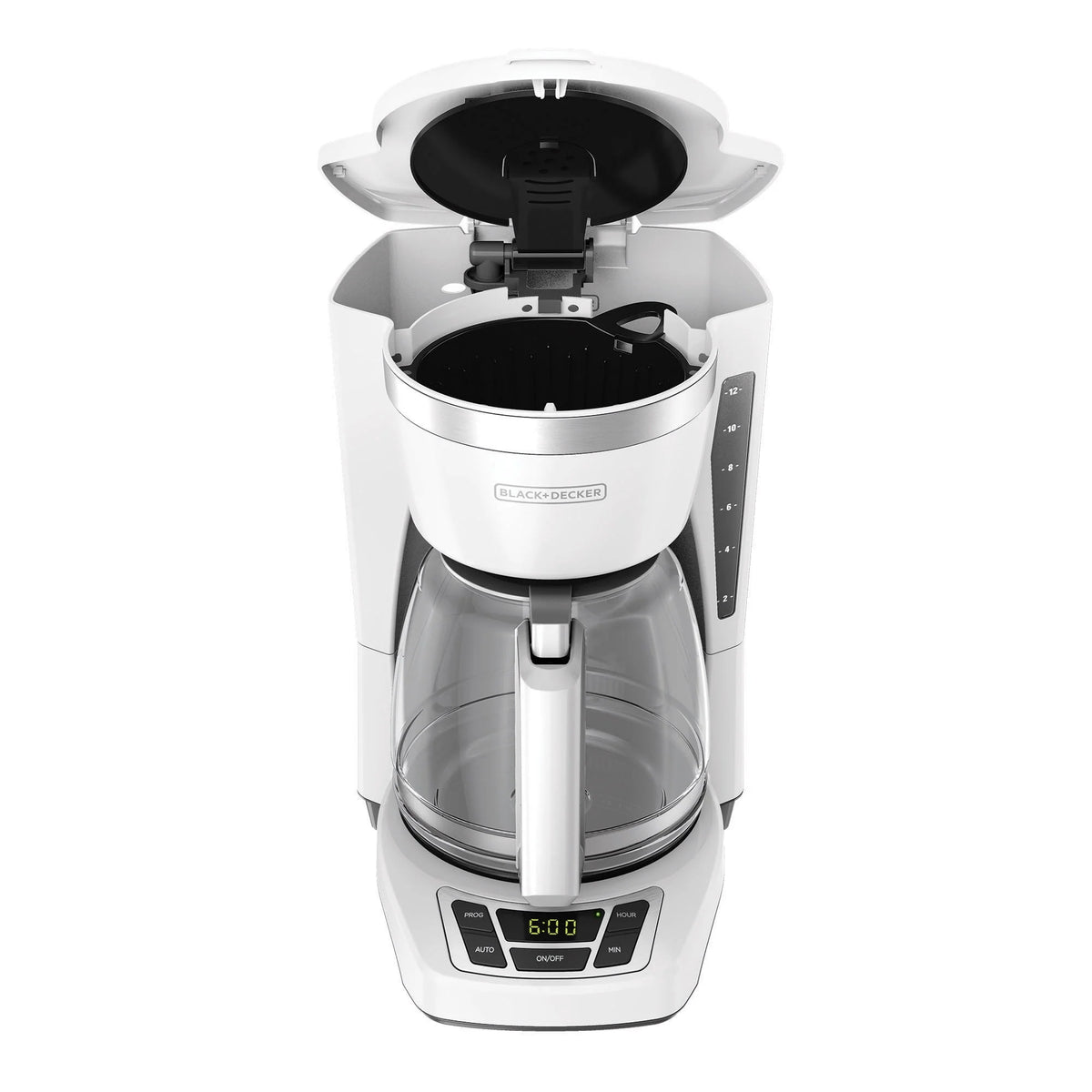 White 12-Cup Programmable Coffeemaker D52685