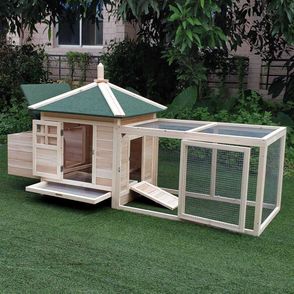 Wooden Chicken Coop with Nesting Box M31131