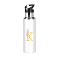 Stainless Steel Insulated Thermos Vacuum Flask Water Bottle with Straw Lid J166327
