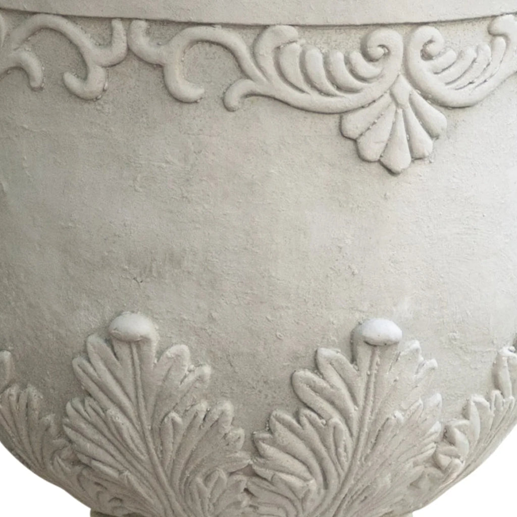 White Stone Planter D7949