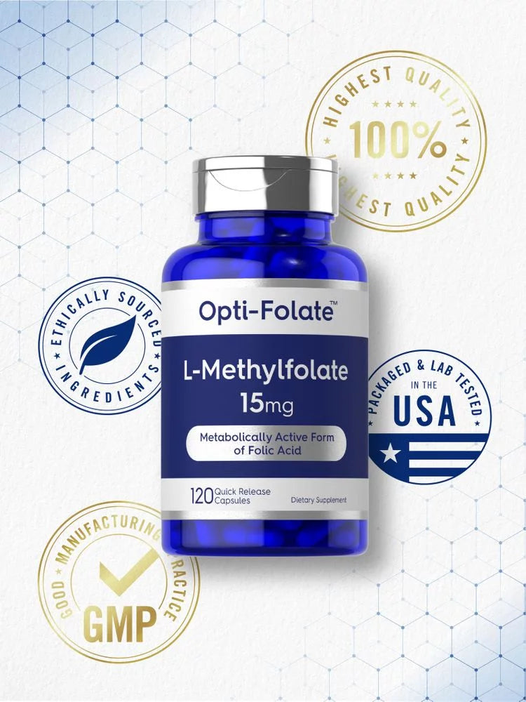 L Methylfolate 15mg 120 Capsules O79381
