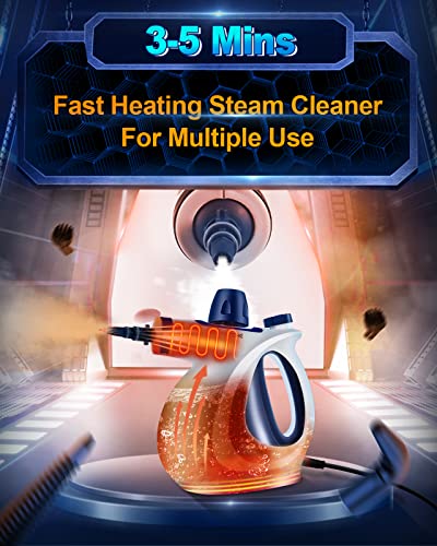 Handheld Pressurized Steam Cleaner with 11-Piece Accessory Set R147538