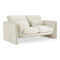Cream Velvet Loveseat S305197