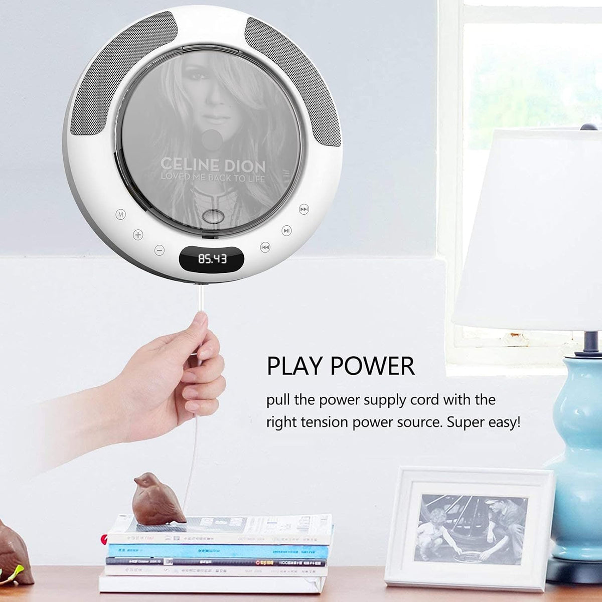 Portable CD Player with Bluetooth, FM Radio, Remote Control, Pack of 2 B6372