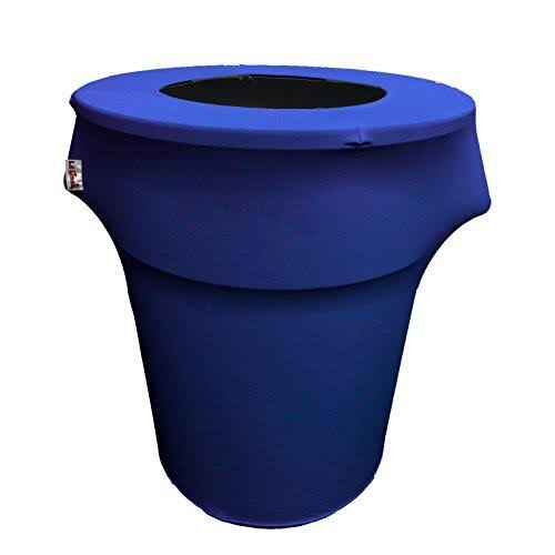 Lilac Stretch Trash Can Cover 44-gallon Round Z105