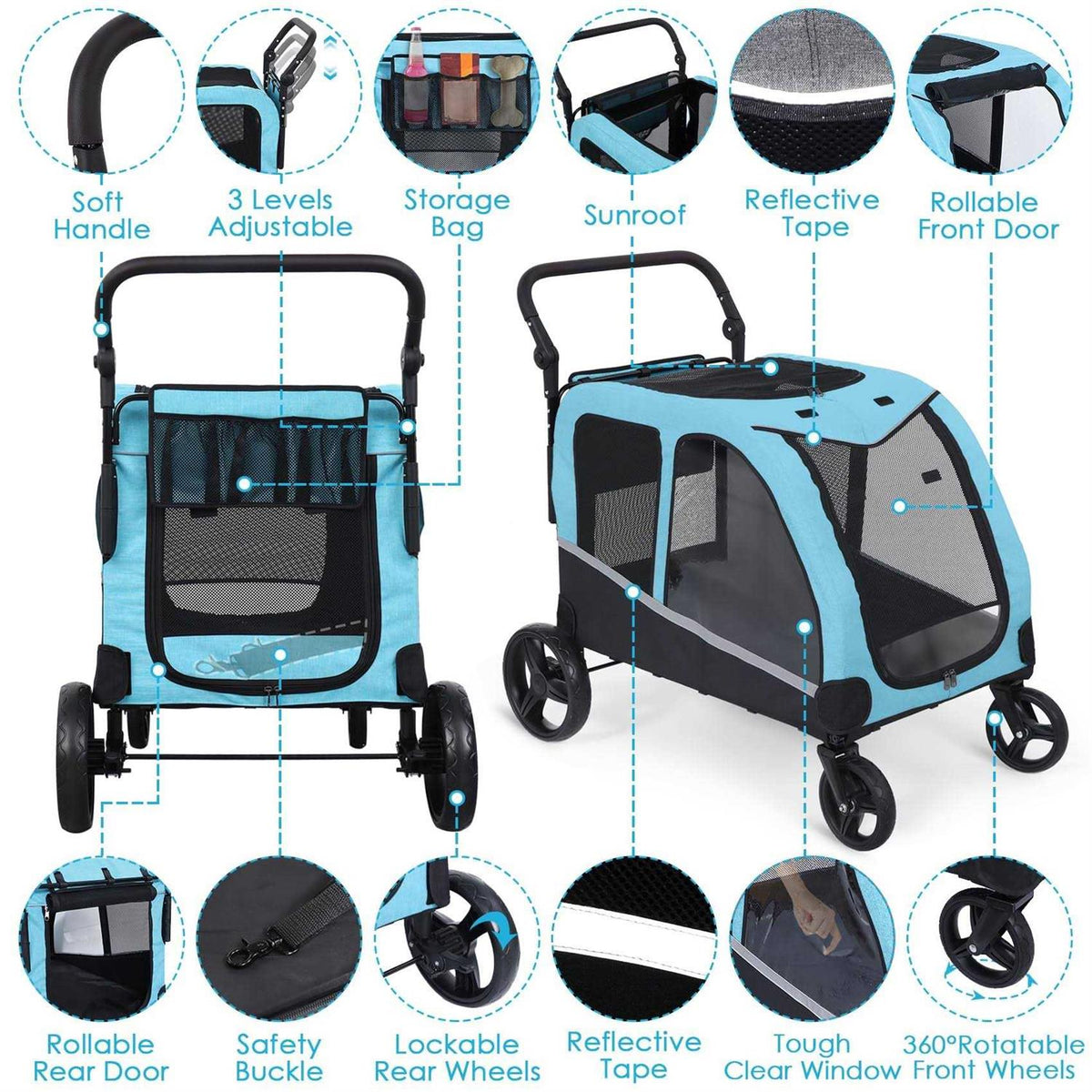 Dog Stroller for Large Dogs M82448