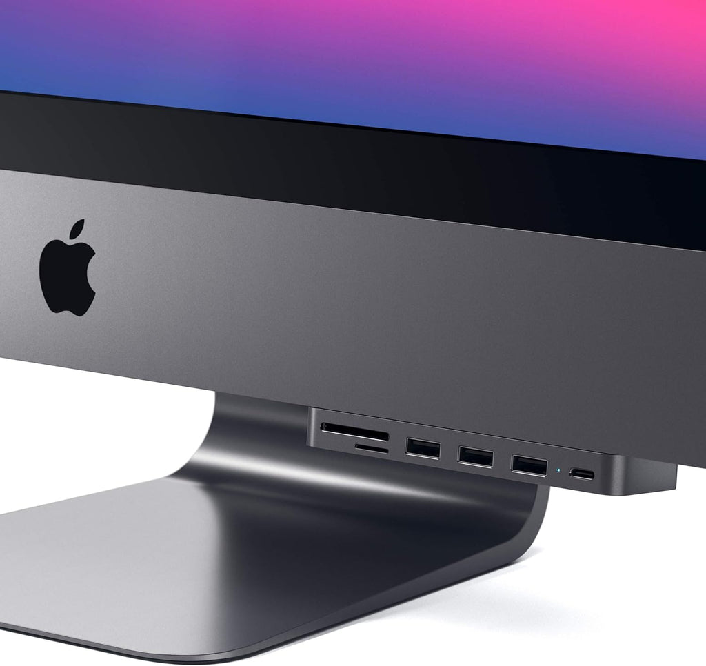 Aluminum Type-C Clamp Hub Pro with USB-C Data Port, USB-A 3.0 Data, Micro/SD Card Reader L305