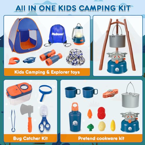 Kids Camping Set with Tent and Campfire D472
