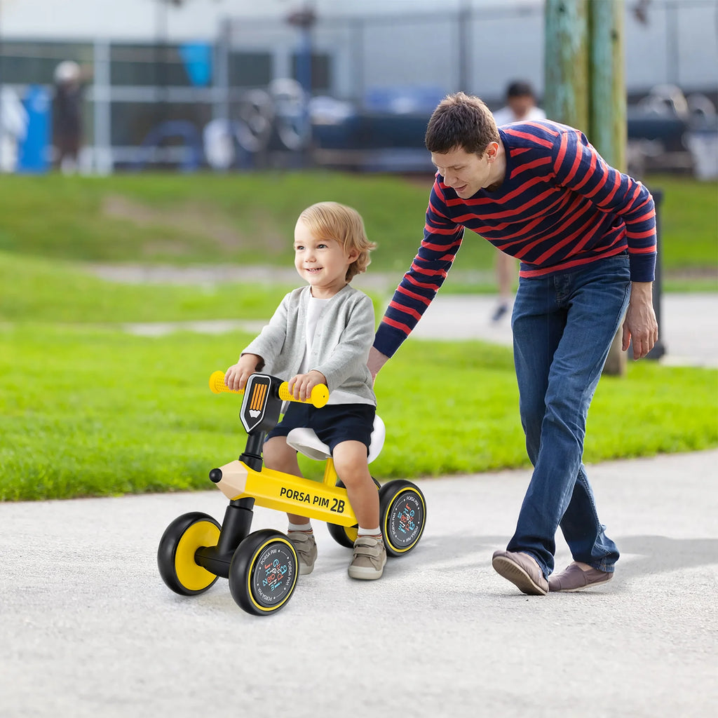 Baby Balance Bike No Pedal Yellow P98608