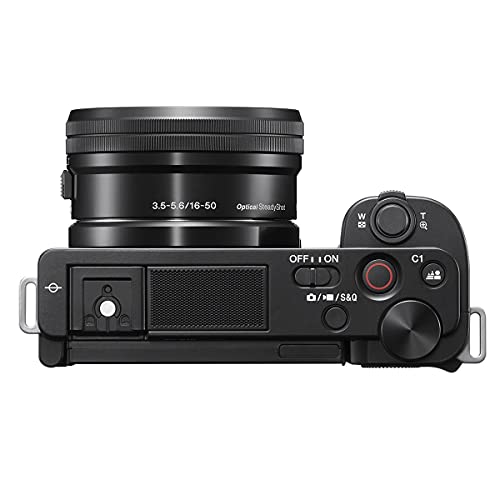 Black Mirrorless Interchangeable Lens Camera with 16-50mm Lens T599563