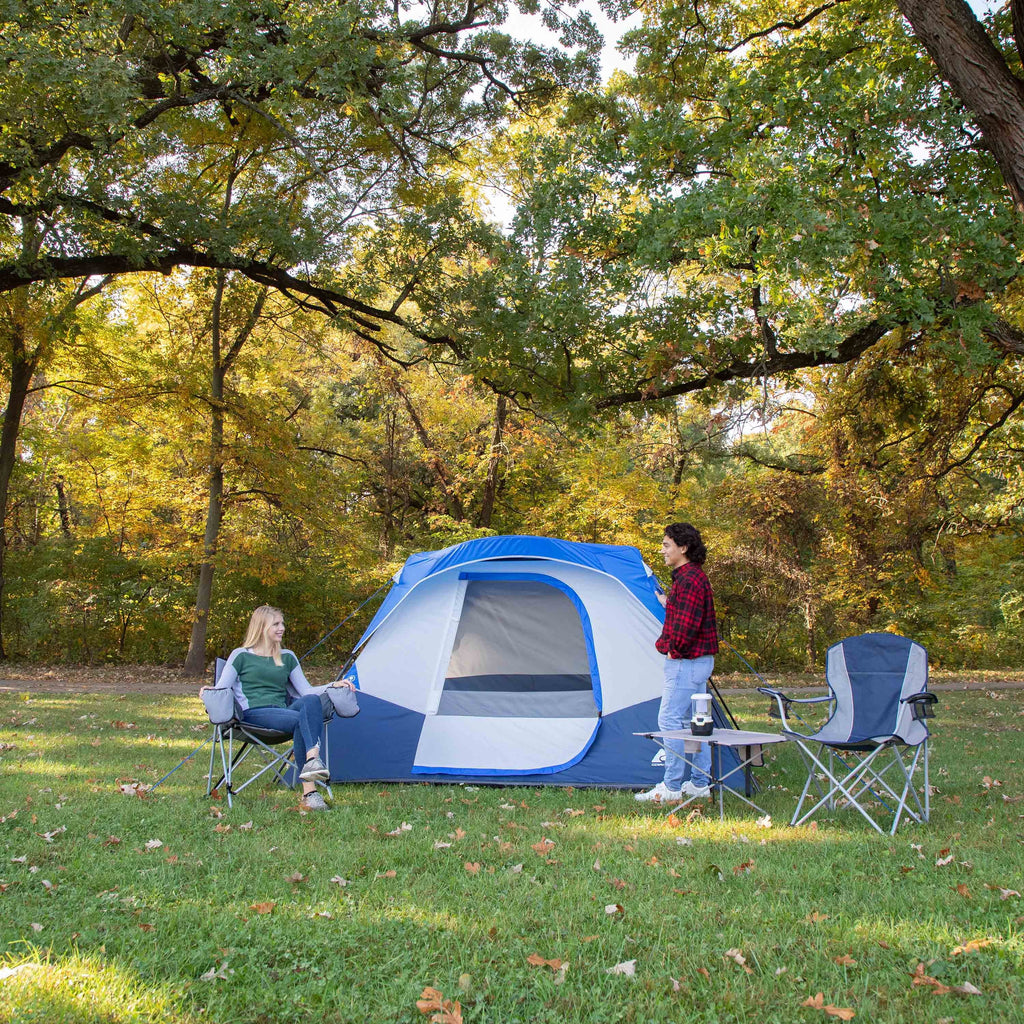 6-Person Instant Cabin Tent with LED Lighted Hub H8859