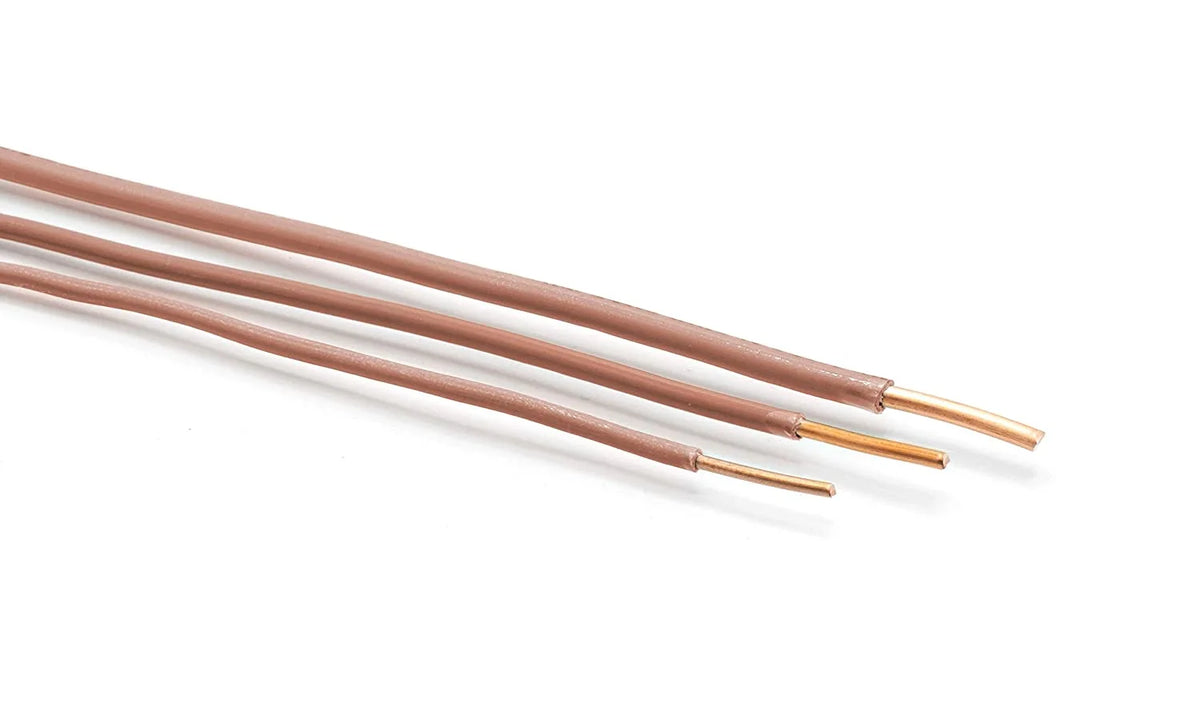75 Feet 12 AWG Insulated Solid Copper THHN THWN Wire Brown S354