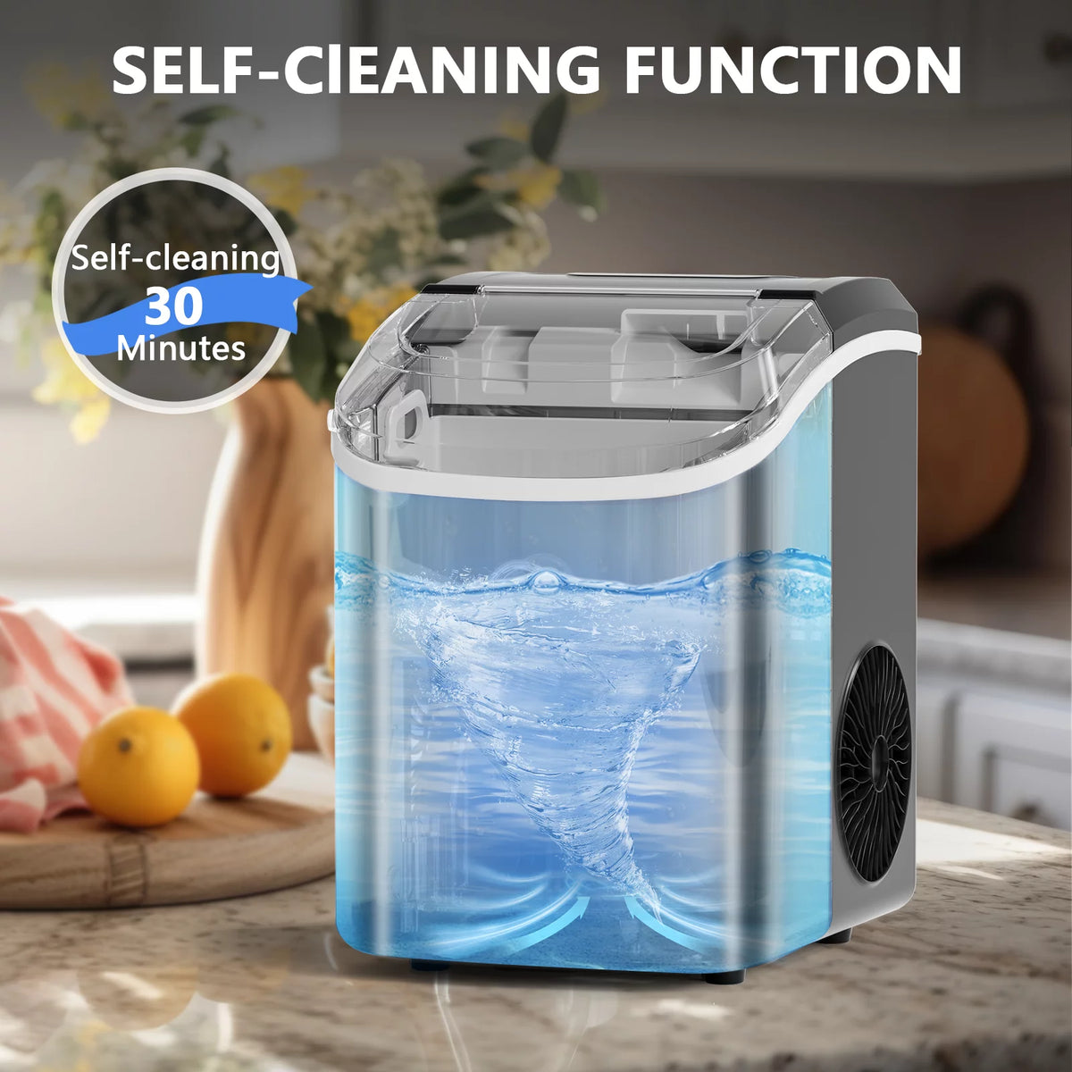 33lbs Countertop Nugget Ice Maker with Scoop V672