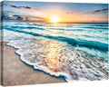 Large Canvas Prints Wall Art Ocean Beach Pictures Paintings Ready to Hang Stretched and Framed Seascape Giclee Artwork K74634