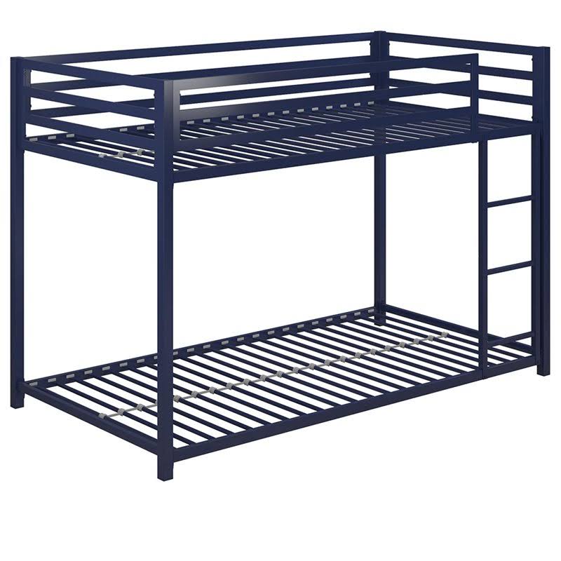 Blue Twin Over Twin Metal Bunk Bed X79187