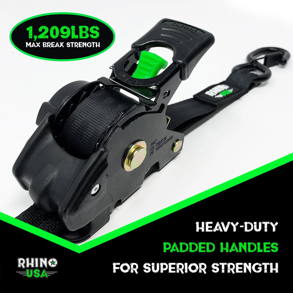 2 x 10' Retractable Ratchet Straps 2-Pack C5683