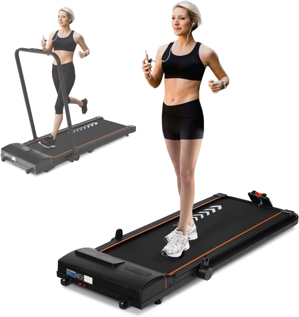 2 in 1 Under Desk Folding Electric Treadmill with LED Display L1903
