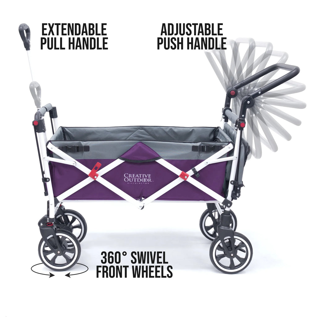 Purple Push-Pull Stroller Wagon F75392