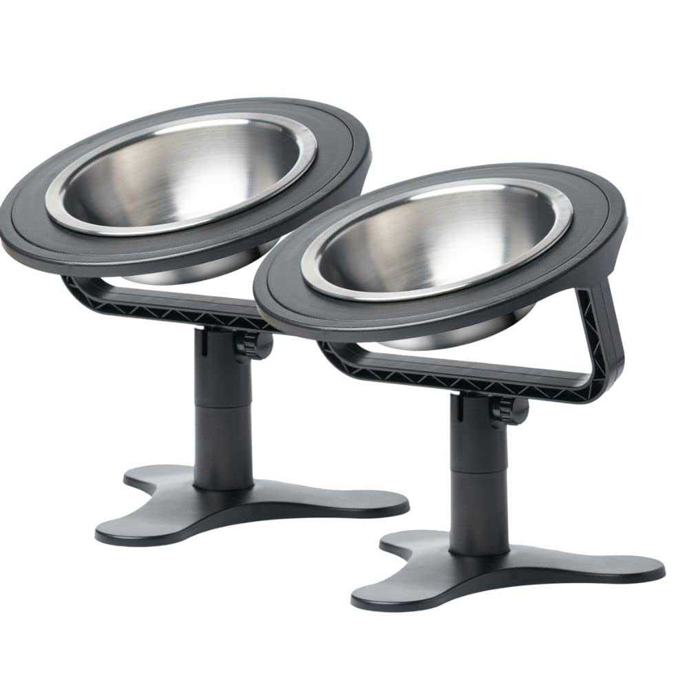 Adjustable Raised Cat Food Bowl Q491