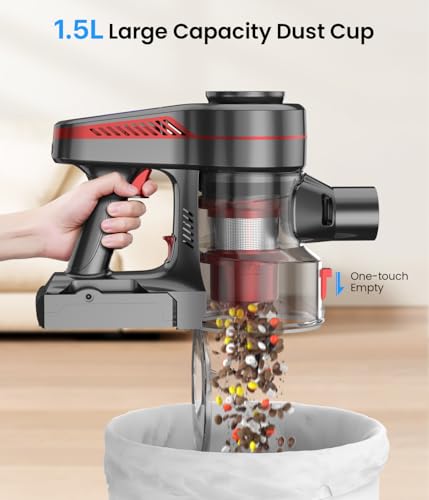 Cordless Stick Vacuum with 1.5L Dust Cup C6681