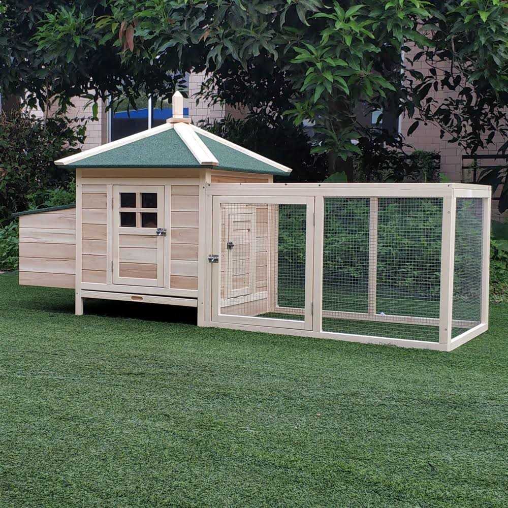 Wooden Chicken Coop with Nesting Box M31131