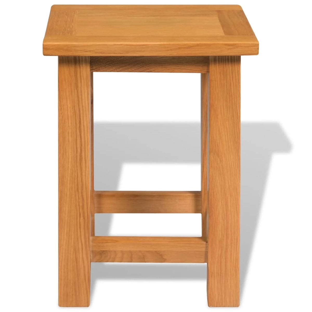 Solid Oak Wood End Tables 2 pcs I31106