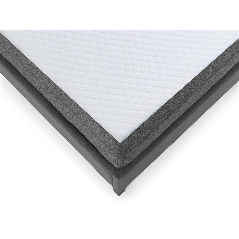Firm Gel Infused Twin Long Memory Foam Mattress in White O323212