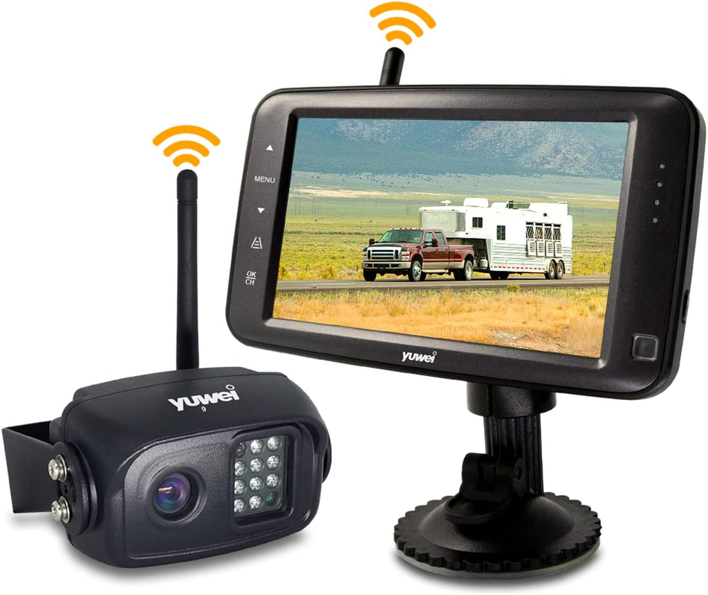Wireless Backup Camera with 5 inch Split Screen, Ip69k Waterproof, Night Vision S188