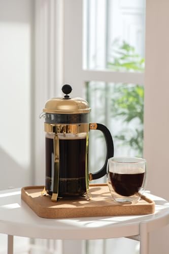 34oz Borosilicate Glass French Press Coffee Maker T4982