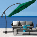 10FT Cantilever Patio Umbrella, Waterproof Oxford Aluminum Offset Patio Umbrella A835728
