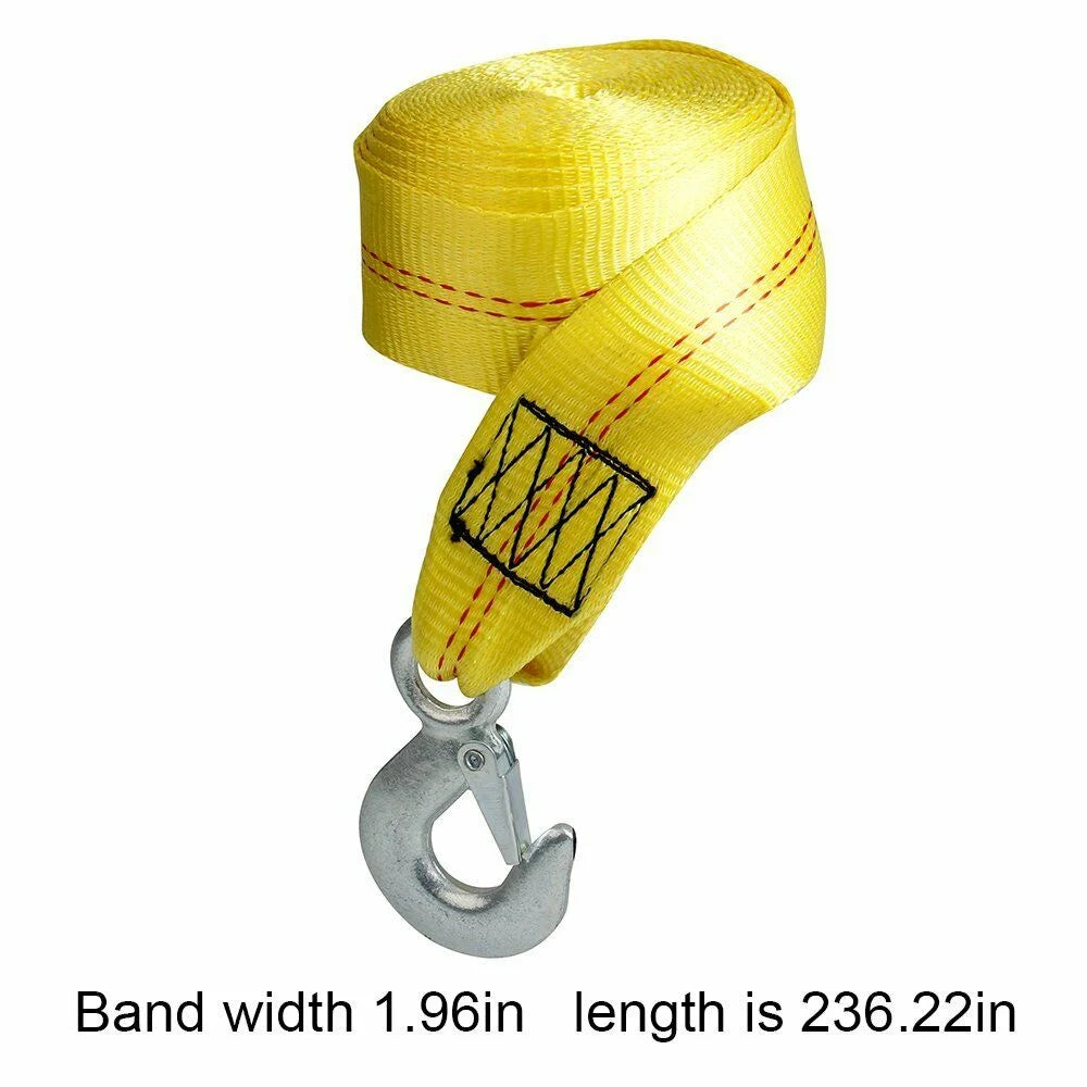 Boat Trailer Winch Strap with Hook 10000 Lbs Max Towing L798772
