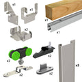 Pocket Door Hardware Kit with Removable 58-Inch Track Q524451