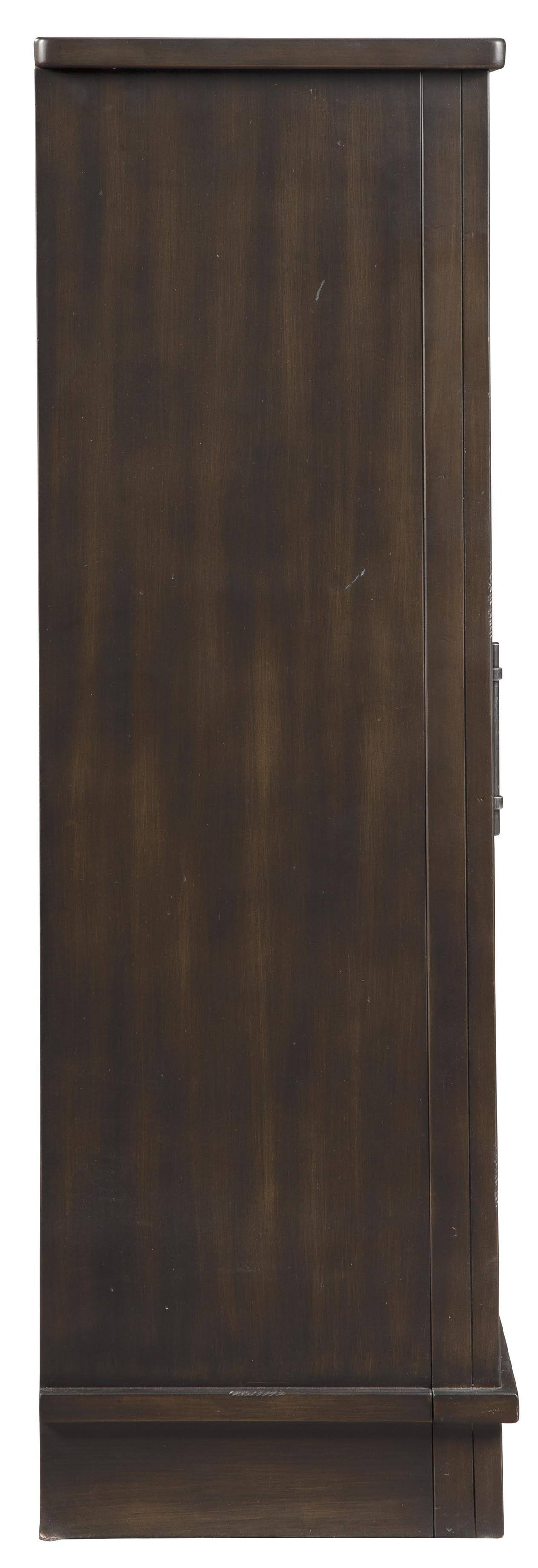Brown Wooden Accent Cabinet with Sliding Door T269